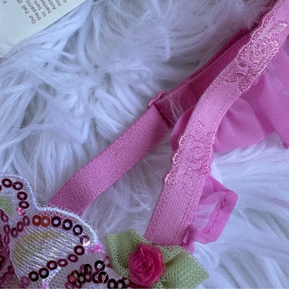 For Love & Lemons • Doreen Sequin Frilly Rose Bralette - Picture 8 of 15
